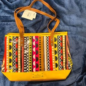 Nine Shoulder Bag in Yellow Print